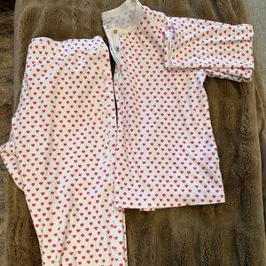 New- Roberta Roller Rabbit Hearts Pajamas M
